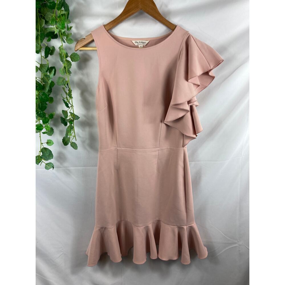 Miss Selfridge One Shoulder Ruffle Hem Dress 6